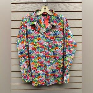 Vibrant Multicolor Women's Button Down Shirt